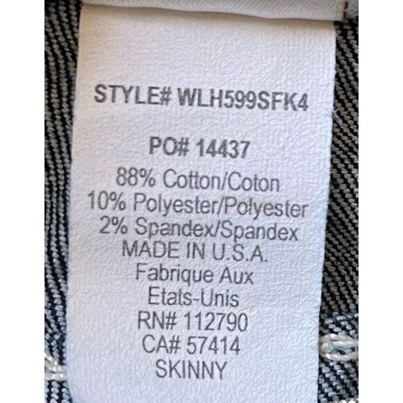 True Religion Big T Mid Rise with Flaps Skinny Jeans in Dark Blue Wash, Size 29 - Picture 8 of 13